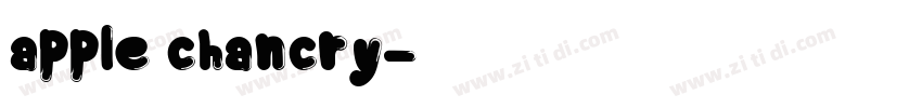 apple chancry字体转换